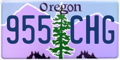 OR license plate 955CHG