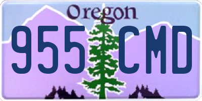 OR license plate 955CMD