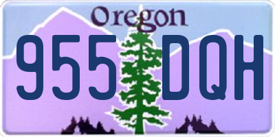 OR license plate 955DQH