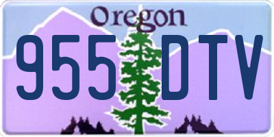 OR license plate 955DTV
