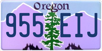 OR license plate 955EIJ