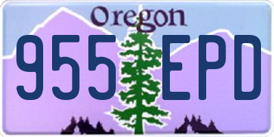 OR license plate 955EPD