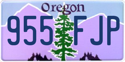 OR license plate 955FJP