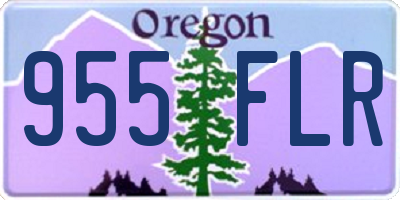 OR license plate 955FLR