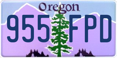 OR license plate 955FPD