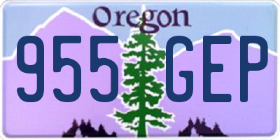 OR license plate 955GEP