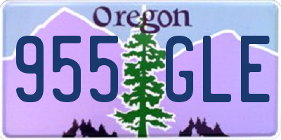 OR license plate 955GLE