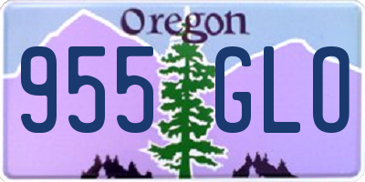 OR license plate 955GLO
