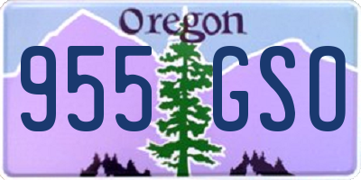 OR license plate 955GSO