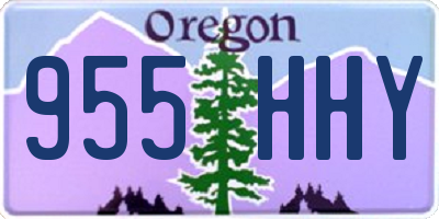 OR license plate 955HHY