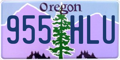 OR license plate 955HLU