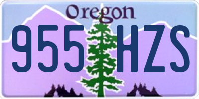 OR license plate 955HZS