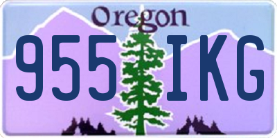 OR license plate 955IKG