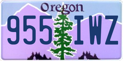 OR license plate 955IWZ