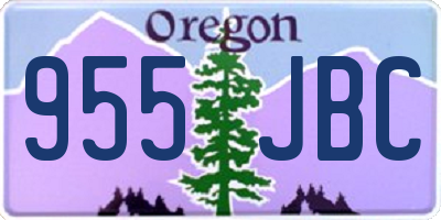 OR license plate 955JBC