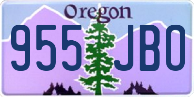 OR license plate 955JBO