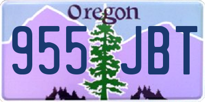 OR license plate 955JBT