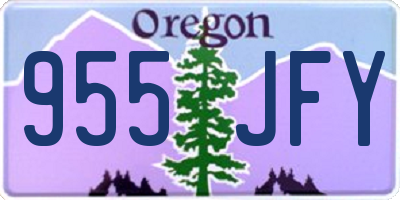 OR license plate 955JFY