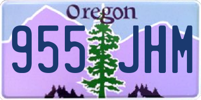 OR license plate 955JHM