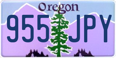 OR license plate 955JPY