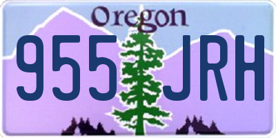 OR license plate 955JRH