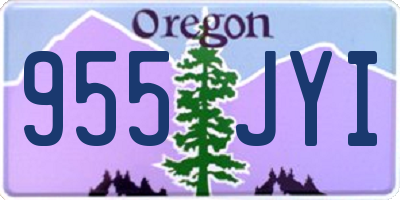 OR license plate 955JYI