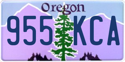 OR license plate 955KCA