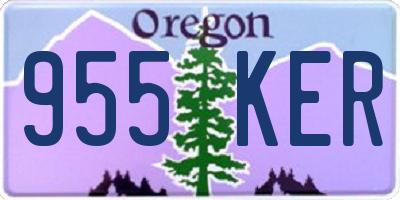 OR license plate 955KER