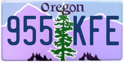 OR license plate 955KFE