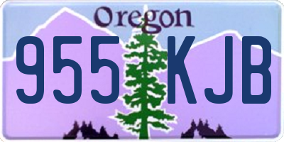 OR license plate 955KJB