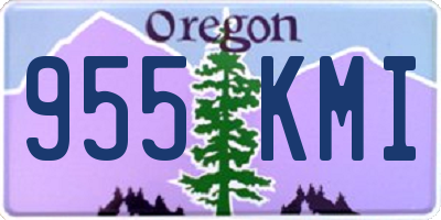 OR license plate 955KMI
