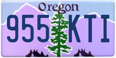 OR license plate 955KTI