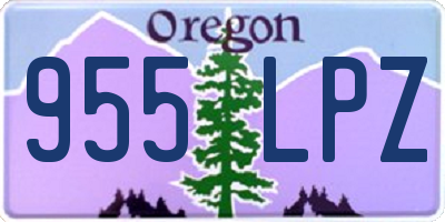 OR license plate 955LPZ