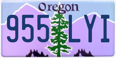 OR license plate 955LYI