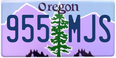 OR license plate 955MJS