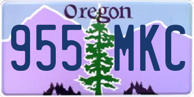 OR license plate 955MKC