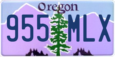 OR license plate 955MLX