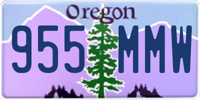 OR license plate 955MMW