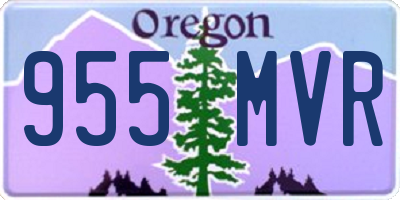 OR license plate 955MVR