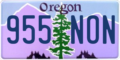 OR license plate 955NON