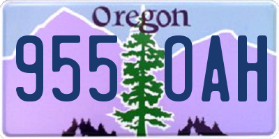 OR license plate 955OAH