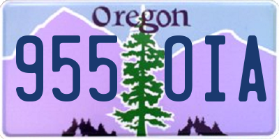 OR license plate 955OIA