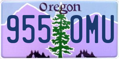 OR license plate 955OMU