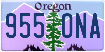 OR license plate 955ONA