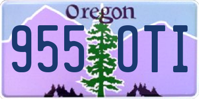 OR license plate 955OTI