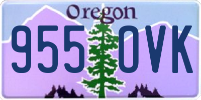 OR license plate 955OVK