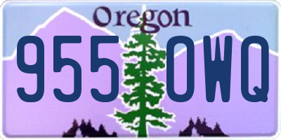 OR license plate 955OWQ
