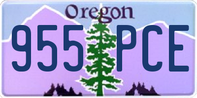 OR license plate 955PCE