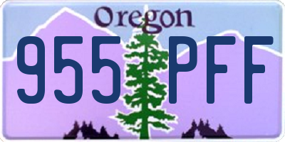 OR license plate 955PFF