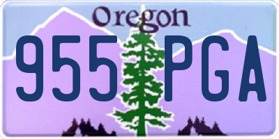 OR license plate 955PGA